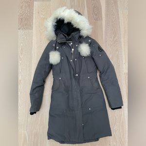 Moose Knuckles original stifling parka fur - grey